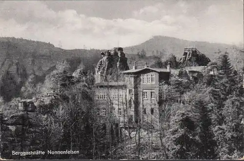 Johnsdorf, auberge de montagne Nonnnenfelsen, couru en 1957