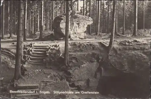 Ehrenfriedersdorf, Stülpnerhöhle am Greifenstein, gelaufen