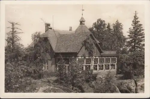 Oybin, Baude auf dem Töpfer, gelaufen 1954