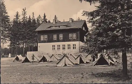 Hormersdorf, Jugendherberge mit Zeltlager, gelaufen