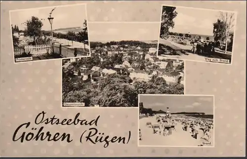 Gouttes, plage, promenade, vue générale, incurvée