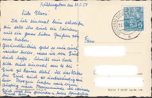 Kühlungsborn, Konzertgarten, gelaufen 1958