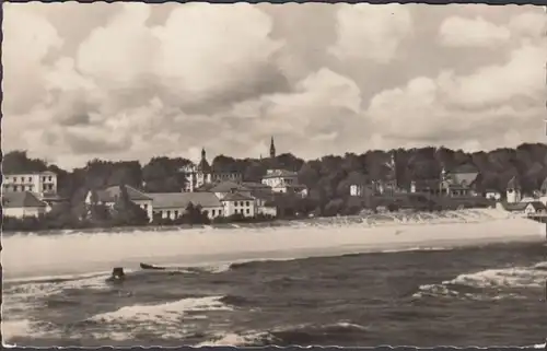 Heringsdorf, plage avec bâtiments, couru en 1959