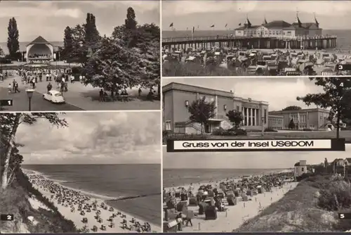 Île d'Usedom, Heringdorf, Ahlbeck, Zinnowiz, Koserow, couru en 1976