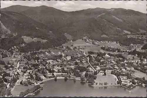 Bad Wiessee, Fliegeraufnahme, Kurheime Hanselbauer und Elisabeth, gelaufen 1954