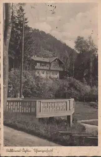 Luftkurort Oybin, Schweizerhaus, gelaufen 1949