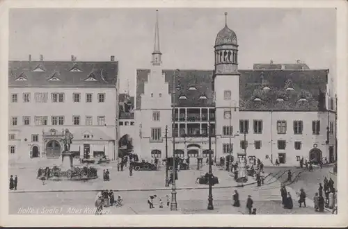 Halle, Saale, Altes Rathaus, gelaufen 1960
