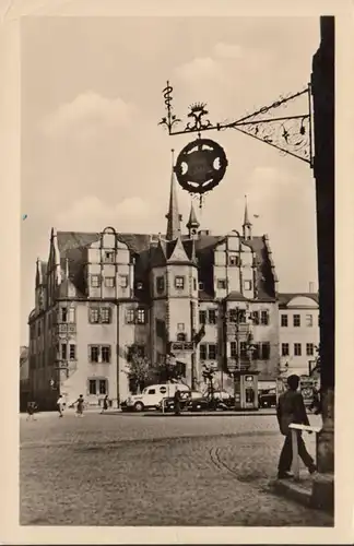 Saalfeld, Rathaus, gelaufen 1959