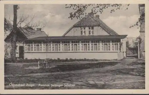 Zingst, Pension Jelehrer, couru en 1958