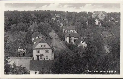 Bad Klosterlausnitz, vue sur la ville, incurvée