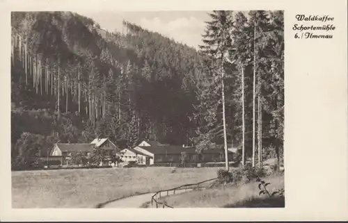 Ilmenau, café forestier Schortemühle, maison de loisirs pour mineurs, couru en 1953