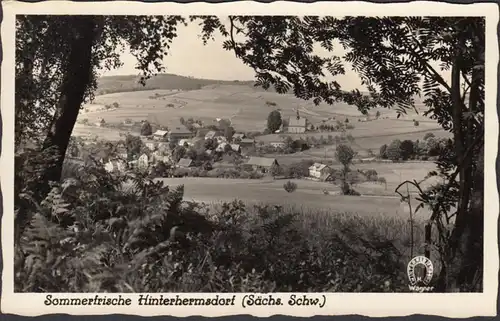 Sommerfrische Hinterhermsdorf, Stadtansicht, ungelaufen