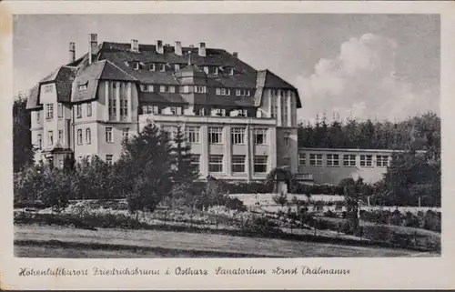 Friedrichsbrunn, sanatorium Ernst Thälmann, couru en 1954