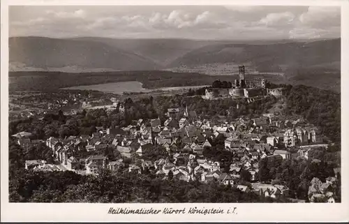 Königstein, Stadtansicht, gelaufen 1953