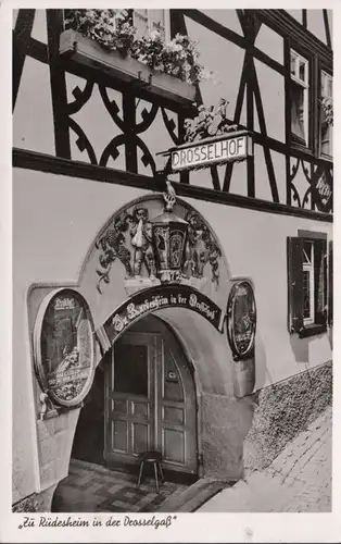 Zu Rüdesheim in der Drosselgaß, Drosselhof, gelaufen 1951