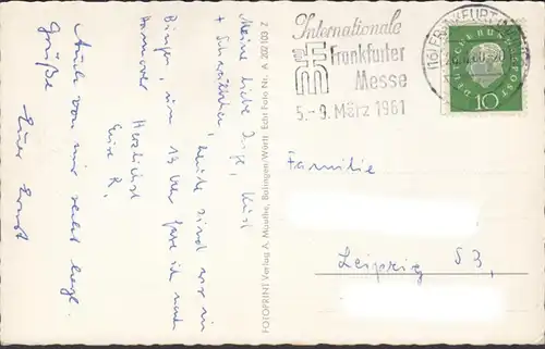 Bingen, Nahemündung, Mäuseturm, Rheinufer, gelaufen 1960