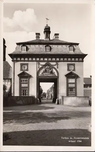 Torbau zu Heusenstamm, gelaufen 1958