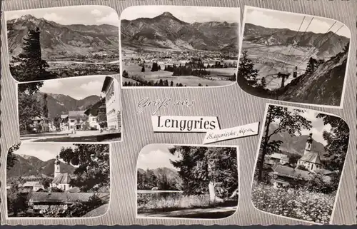 Vues de la ville de Lenggries, téléphérique, couru en 1974