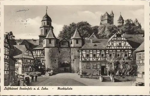 Braunfels, Marktplatz, gelaufen 1961