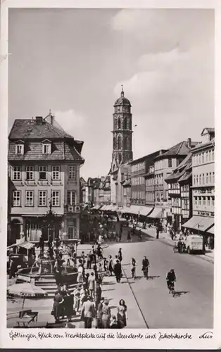 Göttingen, Weenderstrasse und Jakobikirche, gelaufen 1957