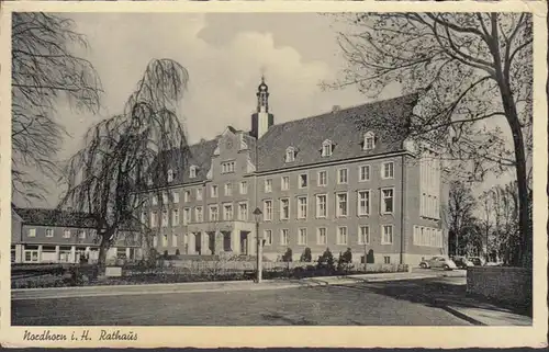 Nordhorn, Rathaus, gelaufen 1953