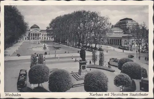 Wiesbaden, Kurhaus avec théâtre d'État, couru en 1954