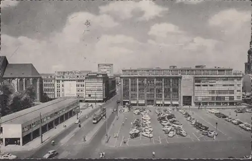 Dortmund, Hansastrasse und Hansaplatz, gelaufen 1959