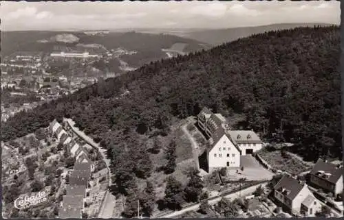 Siegen, Theodor Kessler Heim, Fliegeraufnahme, Bahnpost, gelaufen 1956