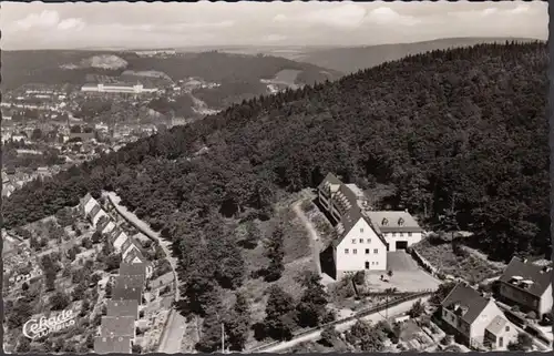 Siegen, Theodor Kessler Home, Photo aérienne, Poste ferroviaire, couru 1956