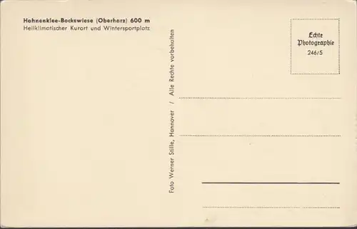 Hahnenklee-Bockswiese, Anlagen in Bockswiese, ungelaufen