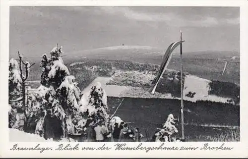 Marronlage, vue de la danse de Wurmberg au broc, couru en 1955