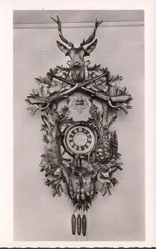 Triberg, Fabrikation von Schwarzwalduhren, Gustav Eble, Wanduhr, ungelaufen