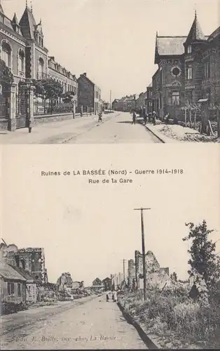 Ruines de La Bassée, Rue de la Gare, non circulé