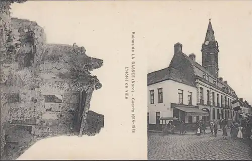 Ruines de La Bassée, L'Hotel de Ville, non circulé
