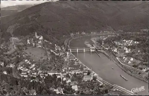 Hirschhorn, Fliegeraufnahme, gelaufen 1961