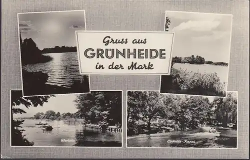 Grünheide, Werlsee. Canal de Löcknitz, Multiimage, incurvée