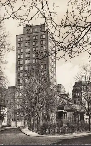 Jena, Zeiss Hochhaus und Abbe Denkmal, gelaufen 1963