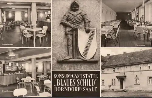 Dorndorf, Konsum Gaststätte Blaues Schild, ungelaufen