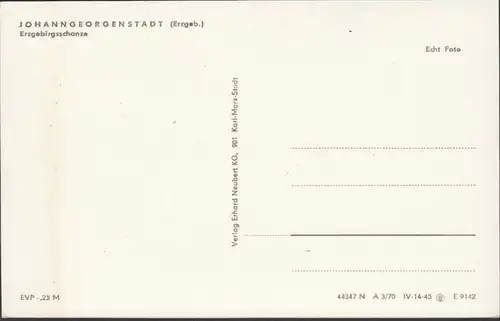 Ville de Johanngeorgen, Scance des montagnes, incurvée