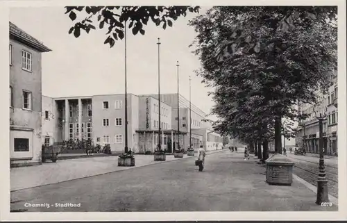 Chemnitz, Stadtbad, ungelaufen