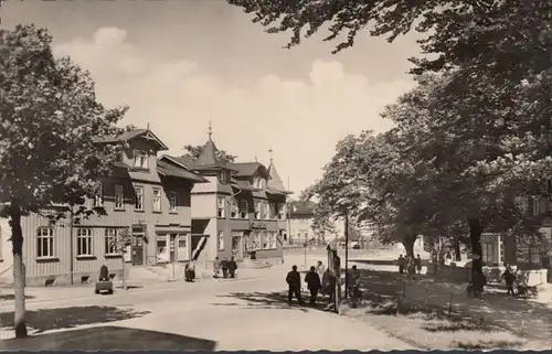 Oberhof, Blick von der Zellaer Strasse, ungelaufen