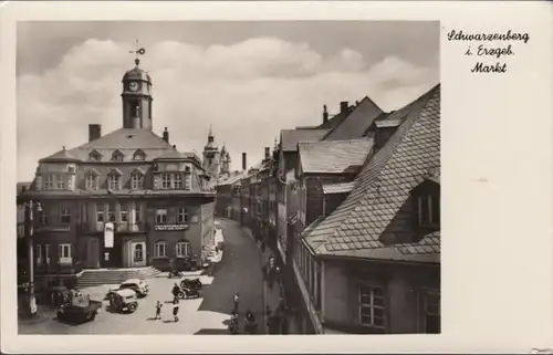 Schwarzenberg, marché, voitures, motos, incurvée