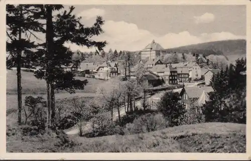Schmiedefeld, Stadtansicht, gelaufen 1952