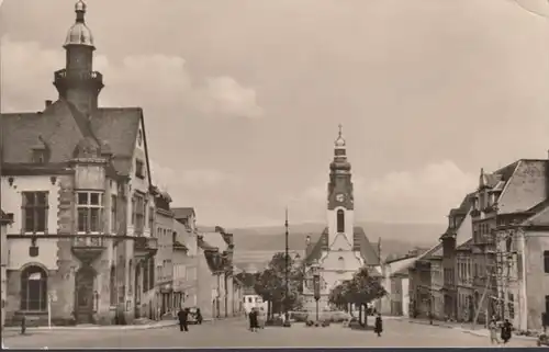 Adorf, Ernst Thälmann Platz, Hôtel de ville, Église du Micaël, incurable