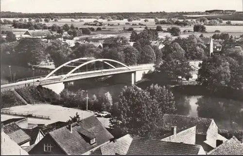 Oderberg, Blick zur Oderbrücke, gelaufen 1979