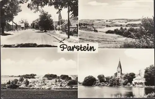 Parsteinsee, Parstein, Strassenansicht, See, Kirche, gelaufen 1975