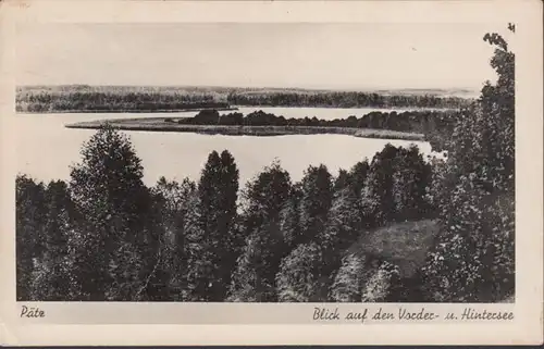 Pätz, Blick auf Vorder- und Hintersee, ungelaufen