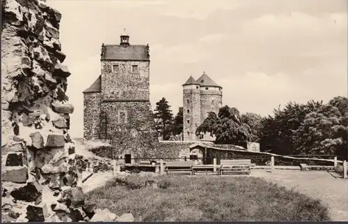 Château de Stolpen, tour de la Seiger et de Caroubes, incurvée