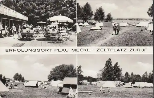 Plau am See, Zeltplatz Zuruf, Mehrbild, ungelaufen