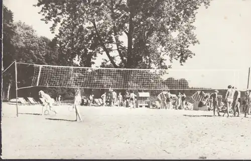 Plau am See, Badestelle des Erholungsheimes Emil Otto, ungelaufen